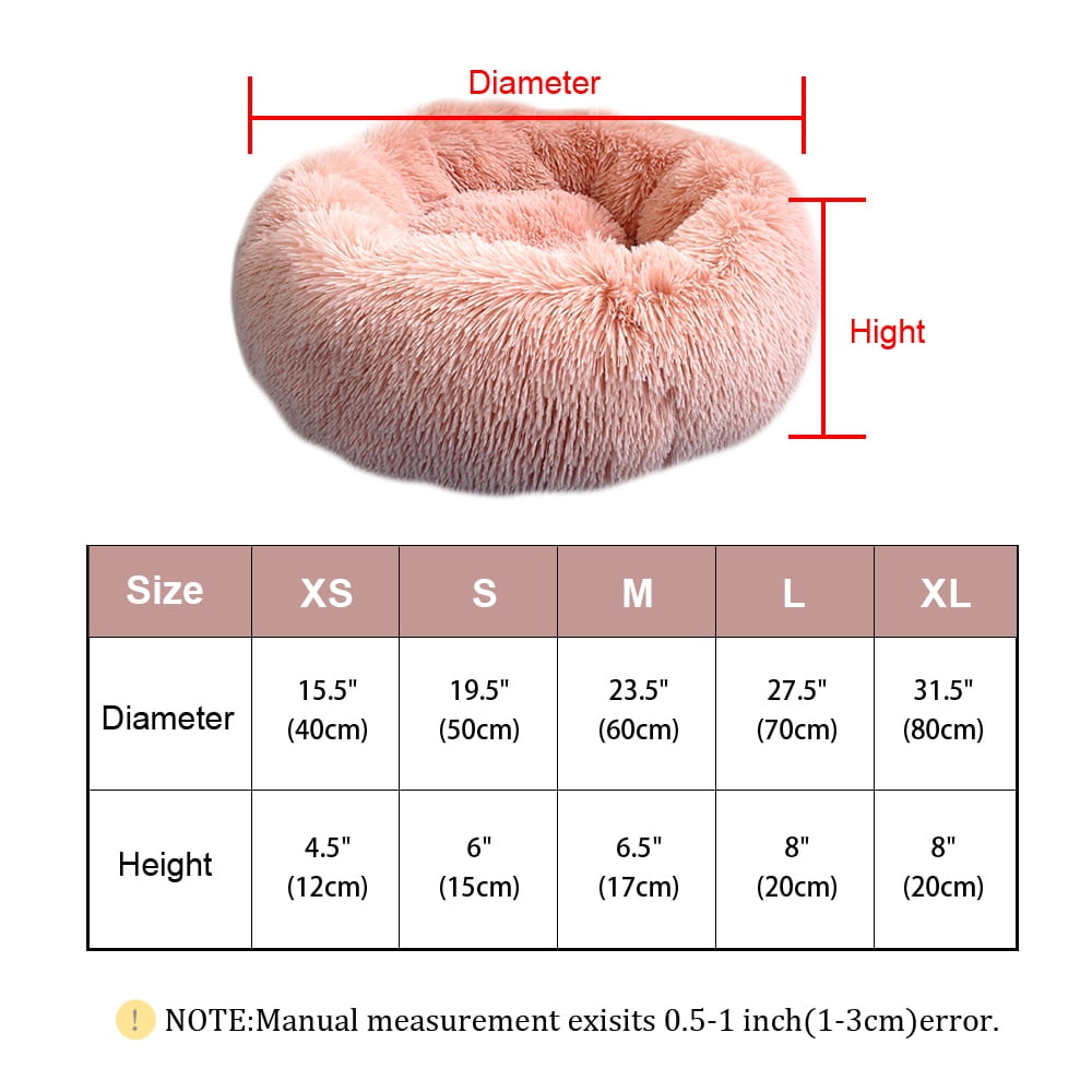 Pet Dog Bed Warm Fleece Round Dog Kennel House Long Plush Winter Pets Dog Beds For Medium Large Dogs Cats Soft Sofa Cushion Mats - Image 6