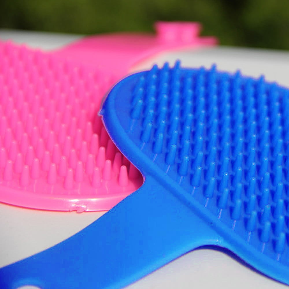 Pet Dog Cat Bath Brush Comb Rubber Glove Hair Fur Grooming Massaging Massage Kitchen Cleaning Gloves pets Silicone Washing Glove - Image 3