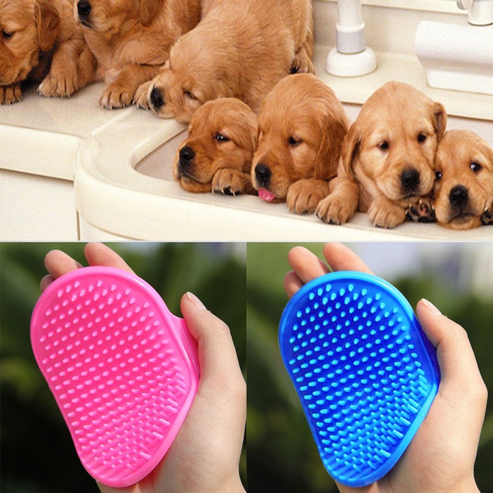 Pet Dog Cat Bath Brush Comb Rubber Glove Hair Fur Grooming Massaging Massage Kitchen Cleaning Gloves pets Silicone Washing Glove - Image 6