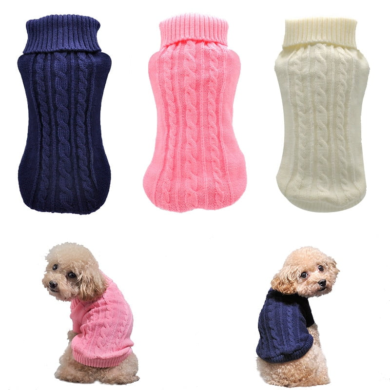 Pet Dog Cat Clothing Winter Autumn Warm Cat Knitted Sweater Jumper Puppy Pug Coat Clothes Pullover Knitted Shirt Kitten Clothes - Image 2