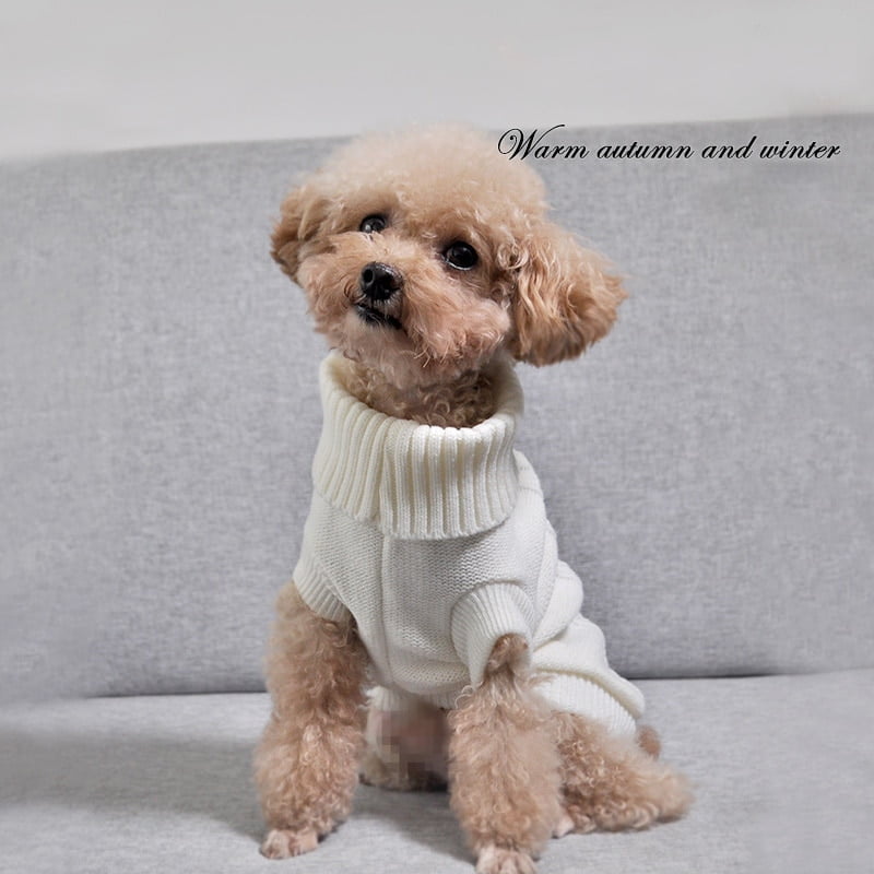 Pet Dog Cat Clothing Winter Autumn Warm Cat Knitted Sweater Jumper Puppy Pug Coat Clothes Pullover Knitted Shirt Kitten Clothes - Image 3
