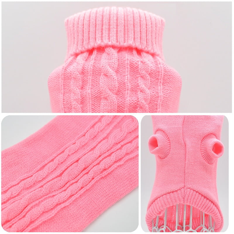 Pet Dog Cat Clothing Winter Autumn Warm Cat Knitted Sweater Jumper Puppy Pug Coat Clothes Pullover Knitted Shirt Kitten Clothes - Image 4