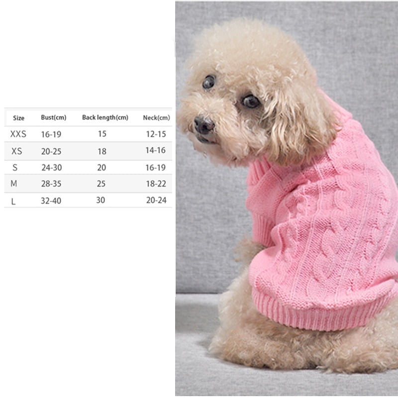 Pet Dog Cat Clothing Winter Autumn Warm Cat Knitted Sweater Jumper Puppy Pug Coat Clothes Pullover Knitted Shirt Kitten Clothes - Image 6