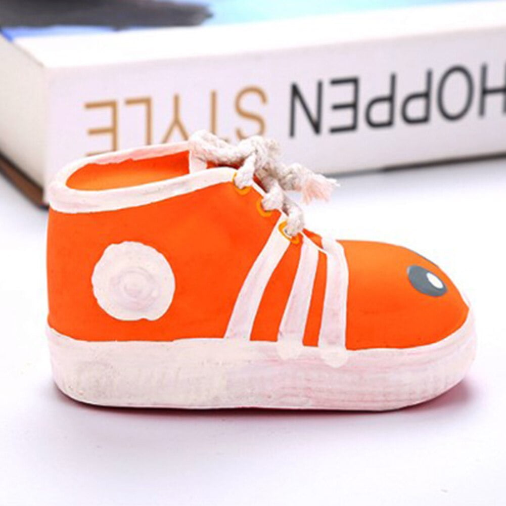Pet Dog Chew Toy Bite-Resistant Latex Shoes Sound Toys for Small Dogs Puppy Teeth Training Products Dropship - Image 3