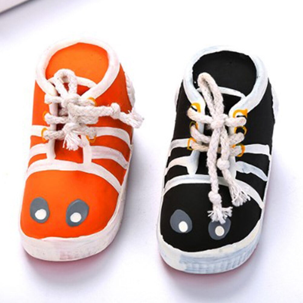 Pet Dog Chew Toy Bite-Resistant Latex Shoes Sound Toys for Small Dogs Puppy Teeth Training Products Dropship - Image 4
