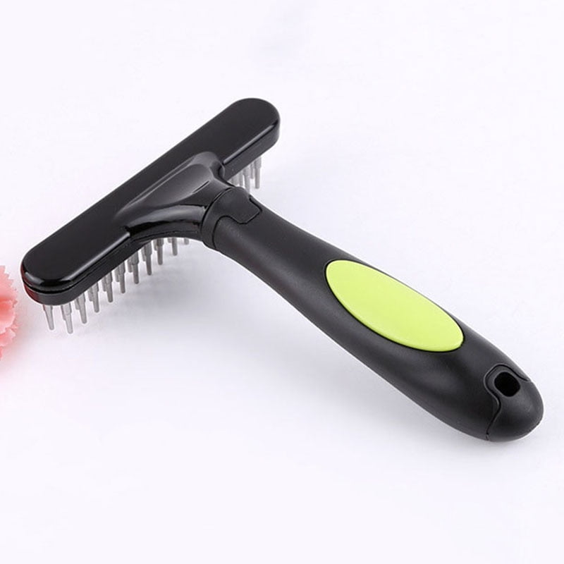 Pet Slicker Brush Cat Dog Grooming Undercoat Comb Grooming Raker for Short or Long Hair with Double Row of Stainless Steel Pins - Image 5