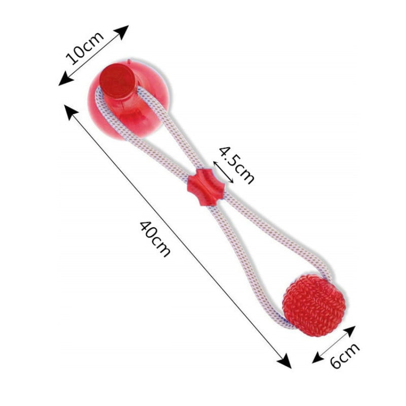 Pet Toys with Suction Cup Dog Push Toy with TPR Ball Pet Tooth Cleaning Chewing Rubber Dog Toys for Small Dogs Rubber Dog Toy - Image 5