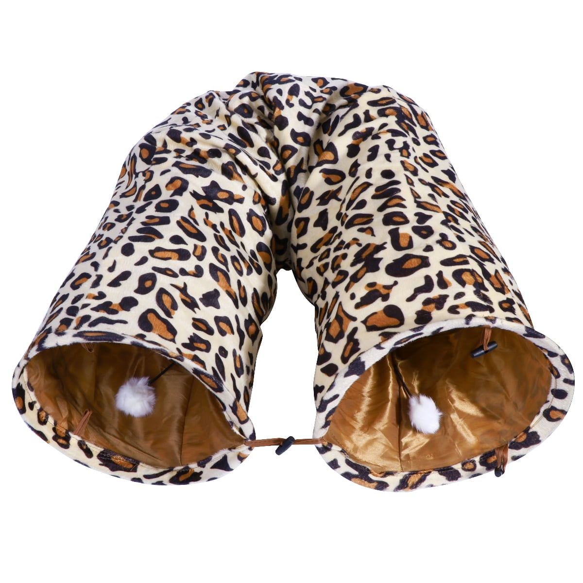 Pet Tunnel Leopard Print Pet Rabbit Play Tunnel Collapsible Tunnel Space-Saving Nontoxic Toys for Dogs Cat Rabbits 120x250 cm - Image 6