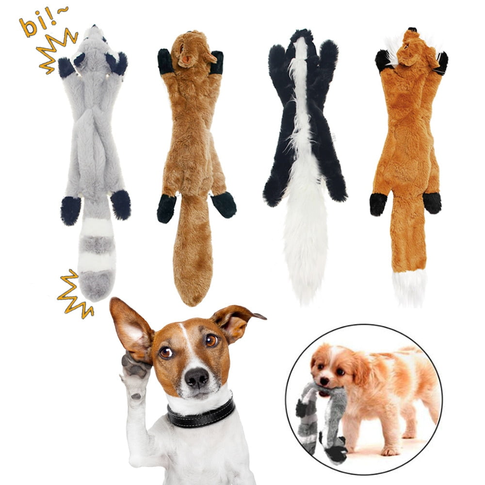Plush Toys Squeak Pet Wolf Animal Toy Dog Chew Squeaky...