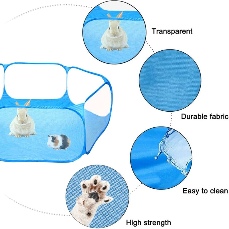 Portable Small Animal Game Fence Foldable Fence Small Pet Turtle Rabbit Fence Game Toy Small Pet Habitat Breathable Rest Area - Image 4