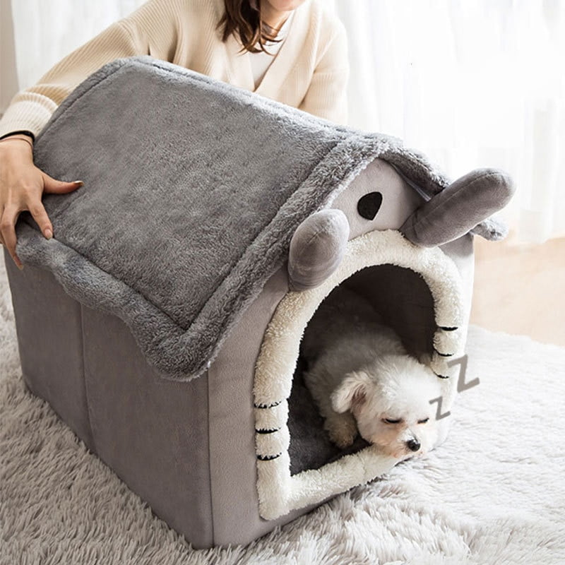 Removable Cat Bed House Kennel Nest Pet Nest Cat Tent Dog Kennel Warm Dog House Cushion Sofa Bed Pet Products Cat House Pet Bed - Image 5