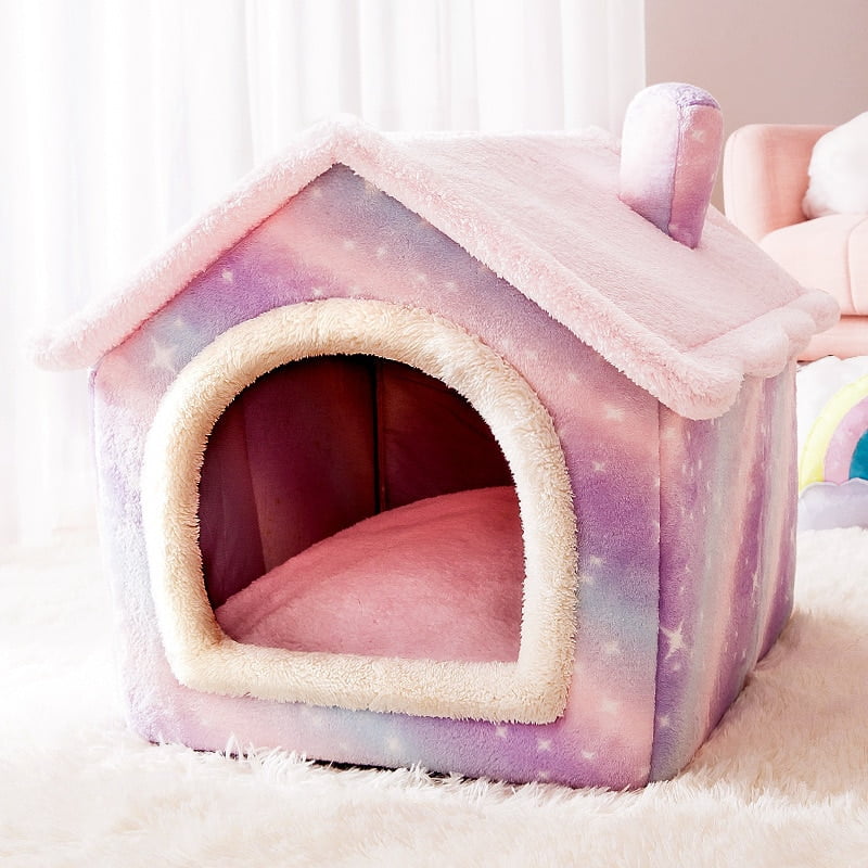 Removable Cat Bed House Kennel Nest Pet Nest Cat Tent Dog Kennel Warm Dog House Cushion Sofa Bed Pet Products Cat House Pet Bed - Image 6