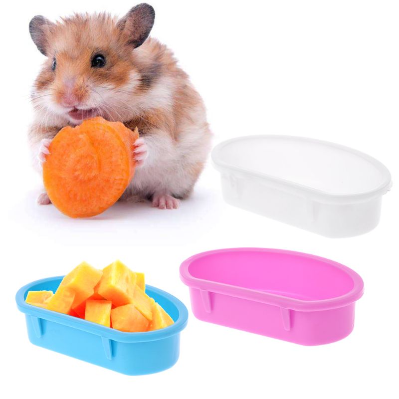 Small Pet Feeder Parrot Bird Feed Bowl Hamster Cage...