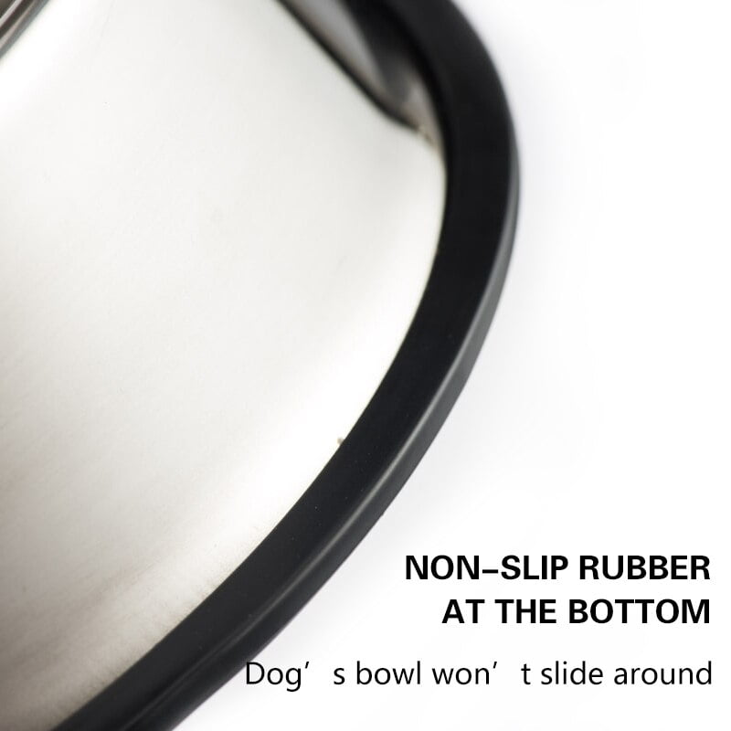 Stainless Steel Dog Cat Bowl Non-Slip Durable Food Feeder Water Bowls For Small Medium Large Dogs Pet Feeding Drinking Supplies - Image 3