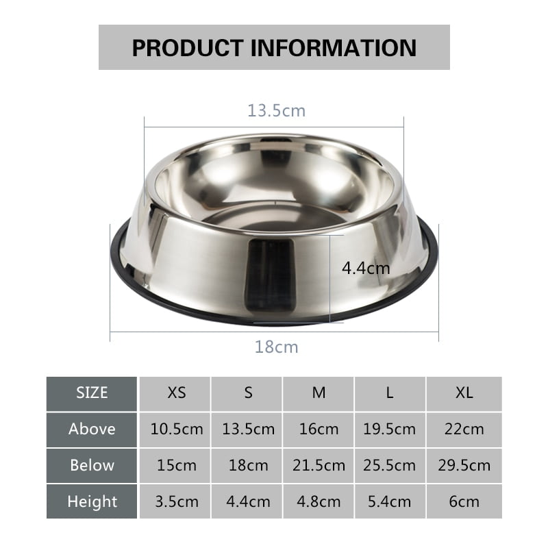Stainless Steel Dog Cat Bowl Non-Slip Durable Food Feeder Water Bowls For Small Medium Large Dogs Pet Feeding Drinking Supplies - Image 6