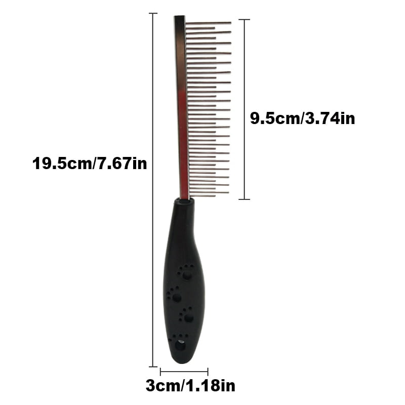 Stainless Steel Dog Comb Pet Hair Removal Shedding Pin Combs For Cat Dog Cleaning Grooming Tool 19.5*3cm - Image 4