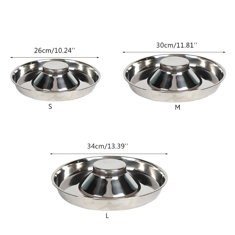 Stainless Steel Pet Dog Bowl Puppy Litter Food Feeding Dish Feeder Water Bowl 831B - Image 5