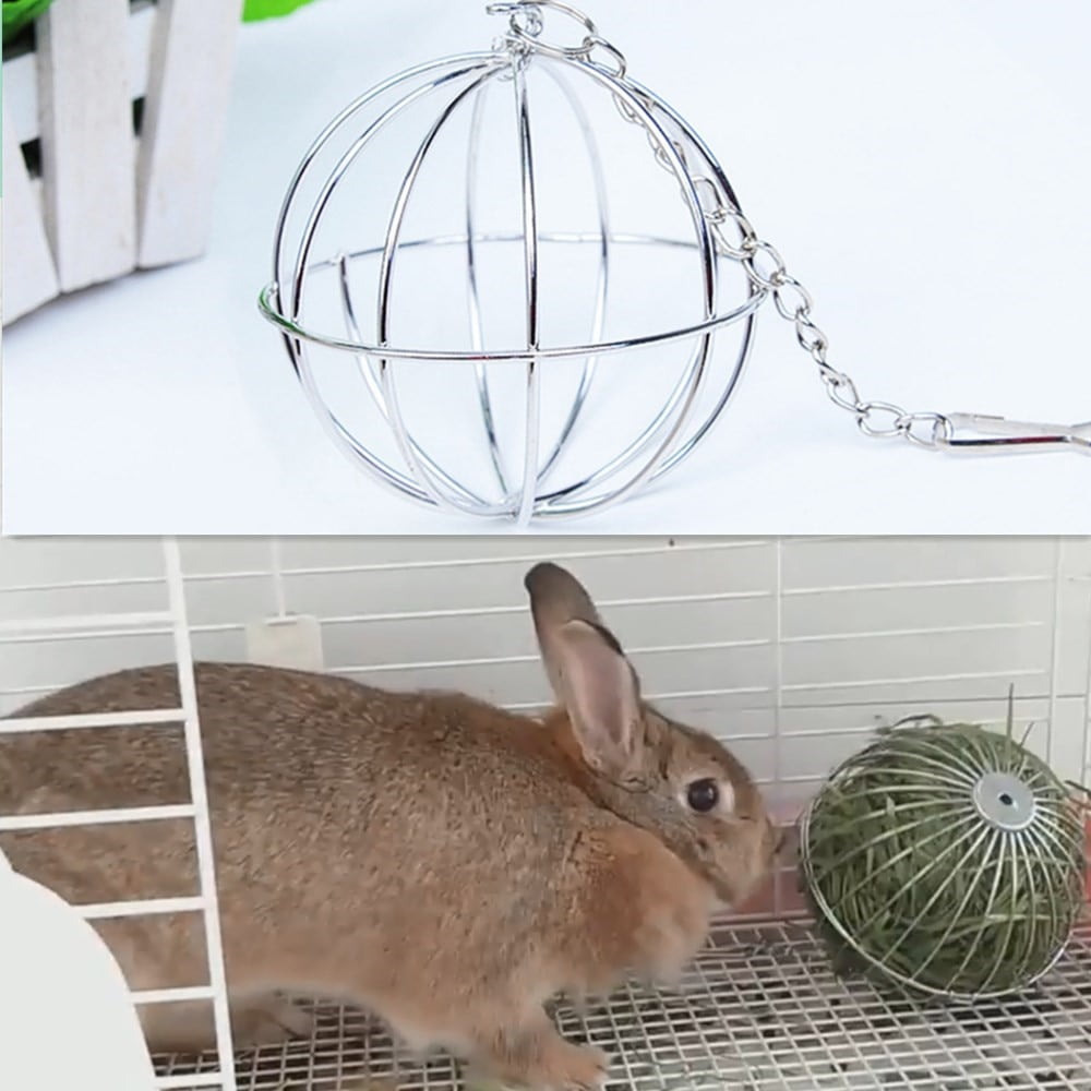 Stainless Steel Pet Rabbits Grass Ball Rat Hamster...