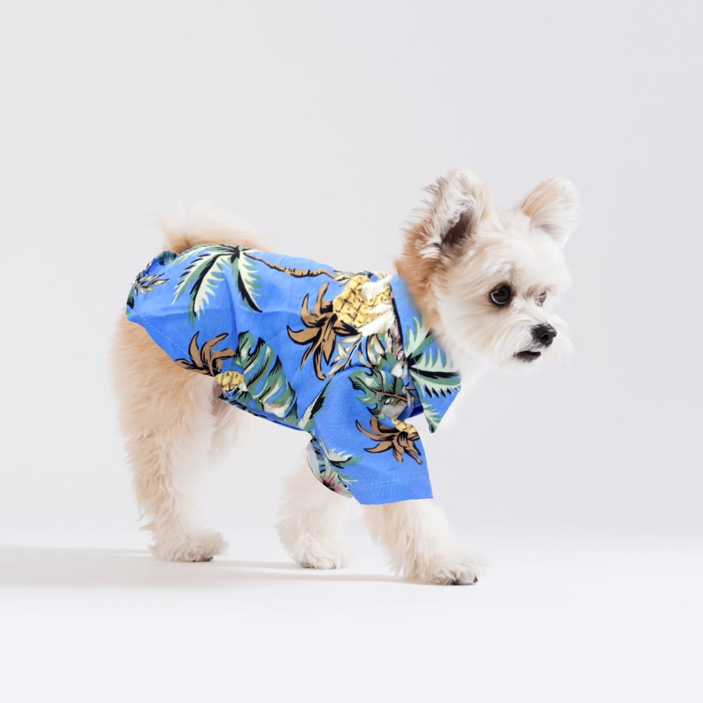 Summer Pet Cat Clothes Outfit Hawaii Beach Casual Pets Kitten Shirt Costume Cats Clothing Coat For Cats Small Medium Dogs - Image 5