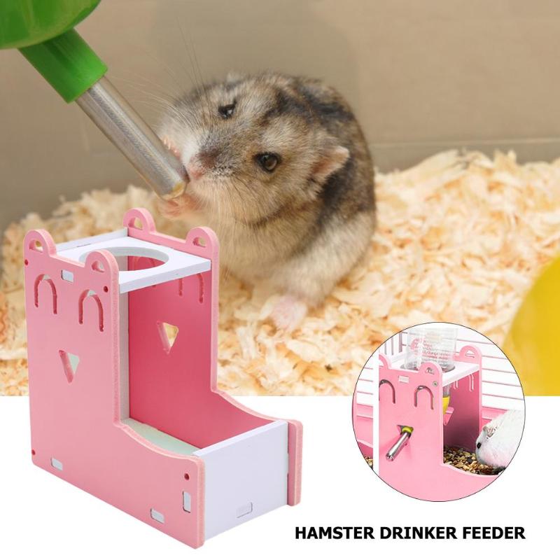 Water Drinking Bottle Holder Hamster Nest Small Animal Automatic Pet Insect-free Anti-aging Food Feeder Dispenser Hamster Toy - Image 3
