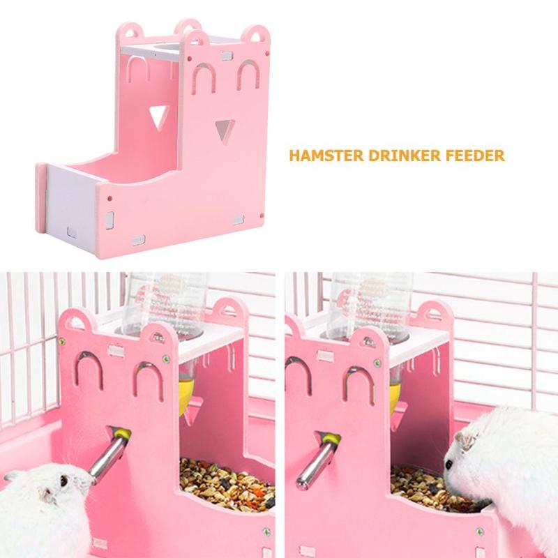 Water Drinking Bottle Holder Hamster Nest Small Animal Automatic Pet Insect-free Anti-aging Food Feeder Dispenser Hamster Toy - Image 4