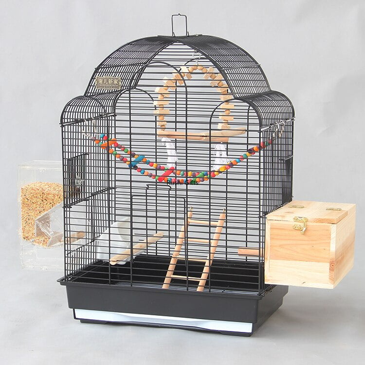 With Toy Large Bird Cages for Parrots Pigeon House Metal Budgie Bird Kages with Swing Hammock for Birds Supplies Decorative Cage - Image 2