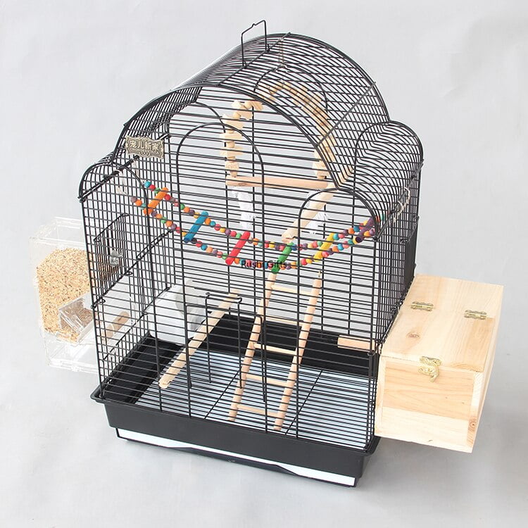 With Toy Large Bird Cages for Parrots Pigeon House Metal Budgie Bird Kages with Swing Hammock for Birds Supplies Decorative Cage - Image 3