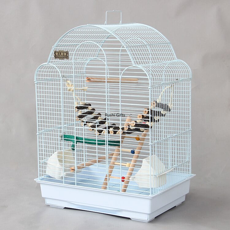 With Toy Large Bird Cages for Parrots Pigeon House Metal Budgie Bird Kages with Swing Hammock for Birds Supplies Decorative Cage - Image 4