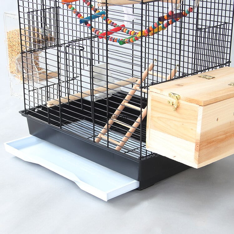 With Toy Large Bird Cages for Parrots Pigeon House Metal Budgie Bird Kages with Swing Hammock for Birds Supplies Decorative Cage - Image 5
