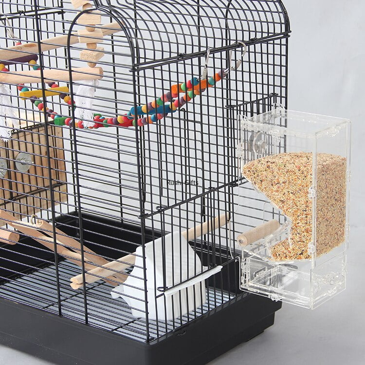 With Toy Large Bird Cages for Parrots Pigeon House Metal Budgie Bird Kages with Swing Hammock for Birds Supplies Decorative Cage - Image 6